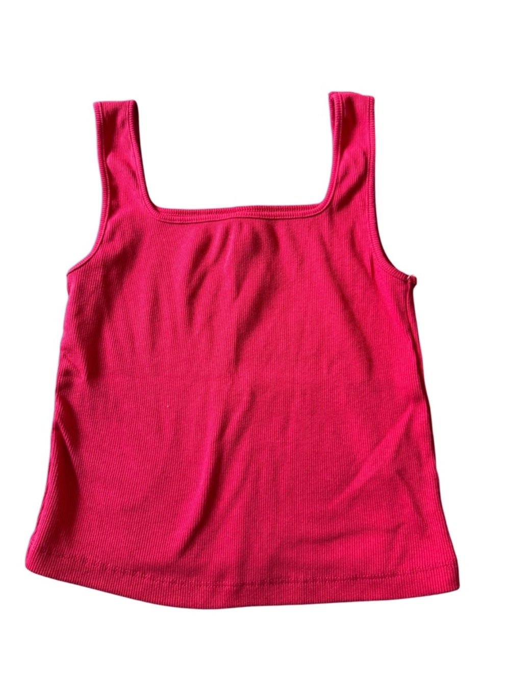 Old navy Classic Women's Ribbed Tank Top - Red Medium Casual